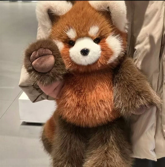 Velou™ — Peluche Panda Rosso che Corre
